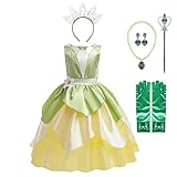 Lito Angels Prinzessin Tiana Kostüm Kleid Verkleidung mit Zubehör...