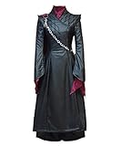 BellaPunk Daenerys Kostüm Saison 8 Schwarz Lederkleid Kleid...