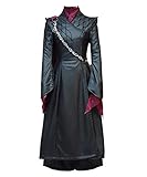 BellaPunk Daenerys Kostüm Saison 8 Schwarz Lederkleid Kleid...