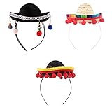 SOIMISS 3 PCs Cinco De Mayo Fiesta Sombrero Hut Headbands Mexikanische...