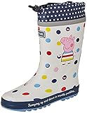 Regatta PeppaSplash Welly Rain Boot, White Polka, 26 EU