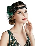 BABEYOND Damen 1920er Feder Stirnband 20er Jahre Stil Flapper...