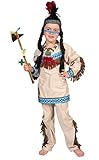Karneval-Klamotten Indianer Kostüm Kinder Winnetou mit Tomahawk