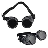 OFKPO Steampunk Sonnenbrillen,Vintage Goggles Brille Motorradbrille...