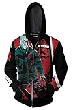 Boomtrader Herren 3D-Druck Kristall Lake Jason Voorhees Erwachsene Zip...