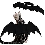 Katze Fledermaus Kostüm,Katzen Fledermausflügel Halloween Kostüm...