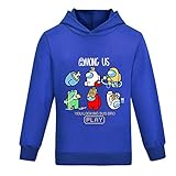 N /D Among Us Jungen Schwarz Hoodies Kinder Sport Langarm Sweatshirt...