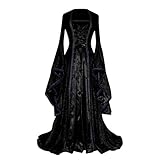 Eaylis Gothic Cosplay Kleidung Geisterbraut böse Königin Lange-Kleid...