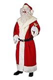 Festartikel Müller Weihnachtsmann-Plüschmantel Amazon, rot