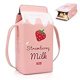 XiYee Kleine Crossbody Tasche, Mädchen PU Leder Geldbörse, Milch Box...