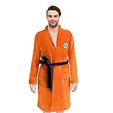 TIMSOPHIA Anime-Bademantel für Herren, superweich, mit Schalkragen,...