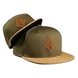 Soulbuddy Snapback Baseball Cap - 2er Set olivgrün Partnerlook-Set...