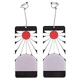 CoolChange Zwei Hanafuda Ohrringe von Tanjiro Kamado mit Ohrclip für...