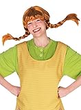Maskworld Original Pippi Langstrumpf Perücke für Erwachsene - rote...
