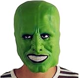 The Mask Jim Carrey Helm Latex Maske Cosplay Zubehör Halloween Deluxe...