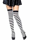 LEG AVENUE 6005 - Overknee Halterlose Strümpfe Mit Streifen,...