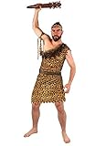 HÖHLENMENSCH KOSTÜM FÜR HERREN - DELUXE-HÖHLENBEWOHNER-TUNIKA MIT...