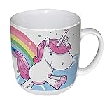 Einhorn Tasse für Kinder, Trinkbecher mit ca. 400 ml...