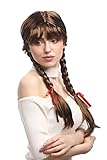 WIG ME UP - XR-008-P6 Perücke Damen Karnveval Fasching Cosplay Zöpfe...