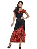 Smiffys 45514L - Damen Flamenco Kostüm, Kleid und Haarschmuck,...