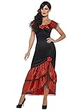 Smiffys 45514L - Damen Flamenco Kostüm, Kleid und Haarschmuck,...