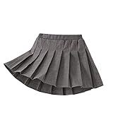 Yealoo Faltenrock Mädchen für Schuluniformen mit Innen-Shorts A...