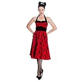 Hell Bunny Kleid BAT 50'S Dress Rot S