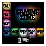 Namofactur Gaming Zone Deko RGB Wand Lampe Geschenke für Jungen...