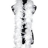 AUXSOUL Federboa Boa, Feder Schal, Karneval Boa, 80 Gram 200cm...