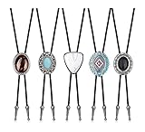 Milacolato 5 Pcs Bolo Tie für Männer Western Cowboy Vintage Bolotie...