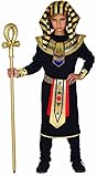 FIESTAS GUIRCA Ägyptischer König Pharao Schwarz Goldenes Jungen...