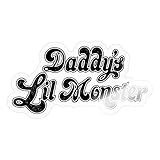 Spreadshirt Harley Quinn Daddy's Lil Monster Sticker, One Size