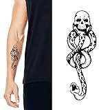 Zayvor 20 Stück Todesser Tattoo, Todesser Dunkle Mal Tattoos , Dark...