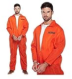 thematys Gefängnis Häftling Overall Orange + Handschellen -...