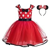 Lito Angels Minnie Mouse Kostüm für Mädchen Kinder, Mini Polka Dot...