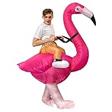 JASHKE Flamingo Kostüm Aufblasbares Kostüm Flamingo Aufblasbare...