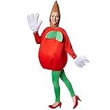 dressforfun Kostüm Apfel Apfelkostüm | Langärmliges, trendiges...
