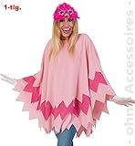 FRIES Flamingo Vogel Damen Kostüm Vogelkostüm Damenkostüm