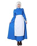Miccostumes Damen sophie maid kleid cosplay kostüm mit weißer...
