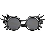 Deror Vintage Spiked Steampunk Brille Cosplay Brille Doppelschicht...