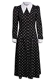 Mowseper Damen Mittwoch Addams Kleid Cosplay Kostüm Anime Halloween...