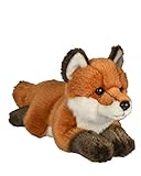 Uni-Toys - Rotfuchs, liegend- 24 cm (Länge) - Plüsch-Fuchs, Waldtier...