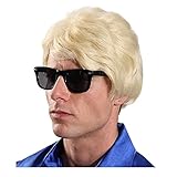 WOOOOZY NEU Perücke Herren Kurzhaar Music Man, Heini, hellblond - mit...