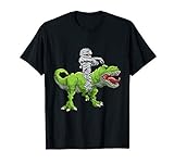 Mumie reitet T-Rex Halloween Kostüm Junge Kinder Männer T-Shirt