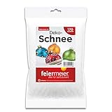 feiermeier Kunstschnee im Beutel 170g - funkelnd glitzernd Dekoschnee...