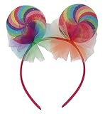 narrenwelt Haarreif Candy Süssigkeit Bonbon Regenbogen Rainbow Party...