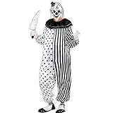 NET TOYS Halloween Kostüm Harlekin Killer Clown S (48) Pierrot Outfit...