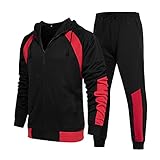 WENZHOU Herren Joggingsuit aus Baumwolle Freizeitanzug Trainingsanzug...