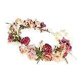 Blumenkrone Blumenkranz Haare für Frauen Hochzeit Party Damen...