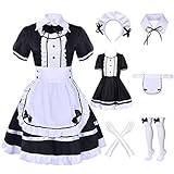 Amycute Maid Dress Cosplay Anzug Damen Maid Outfit für Mädchen...